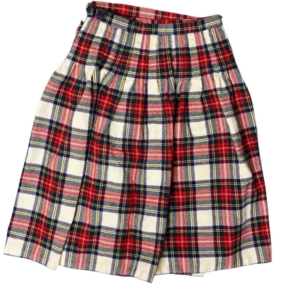 NWT O'neil of Dublin Plaid 100% Pure New Wool Pleated Kilt Women's Size 10